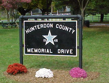 Hunterdon County's Blue Star Memorial located on Route 22 at the Cushetunk Rest Area, Whitehouse, NJ in front of the Ryland Inn
